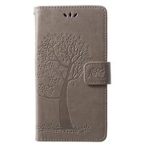 Imprint Tree Owl Pattern Card Holder Leather Cell Phone Cover for Huawei... - $7.66