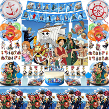 Anime Birthday Decorations, 200 Pcs Anime Theme Party Supplies Include Birthday - £41.46 GBP