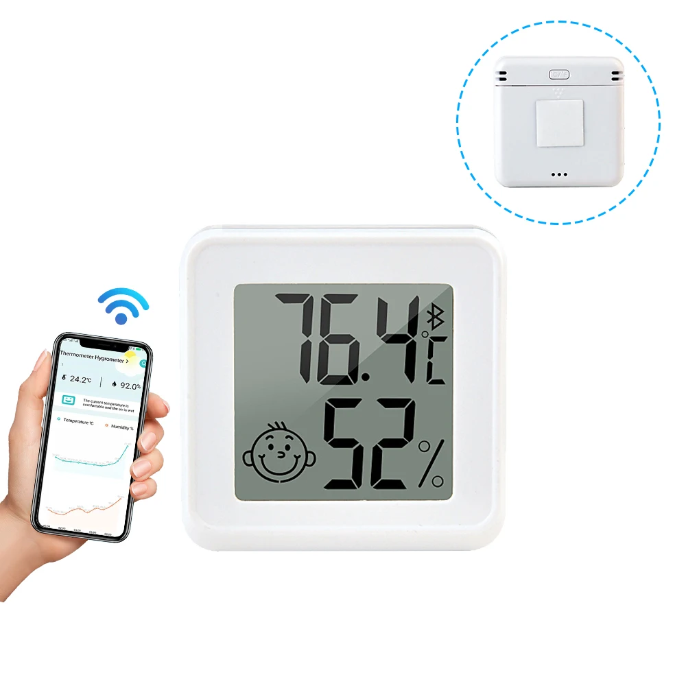 Rometer indoor room lcd digital temperature meter sensor gauge weather station for home thumb200