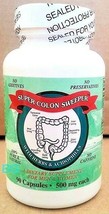 90 Capsules 100% Natural SUPER COLON SWEEPER Cleanser Dietary Supplement - £14.86 GBP