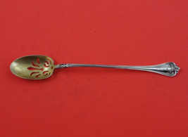 Cordova by Towle Sterling Silver Olive Spoon Pierced Original Gold Washed 7&quot; - £61.79 GBP