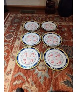Set Of 6 Golden Rabbit  12.5&quot; Enamelware Charger Serving Plate, Old Bay - $121.32 CAD