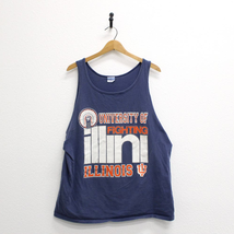 Vintage University of Illinois Fighting Illini Tank T Shirt XL - $46.44