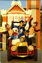 Vtg Postcard Police Chief Goofy and His Main Street Volunteers, Disney PM 1987 - $6.57