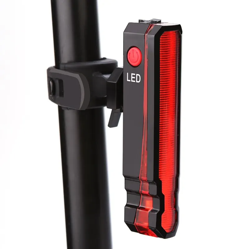 Bike Rear Light Laser Line Warning Lamp Waterproof Seatpost LED Light USB Rechar - £84.36 GBP