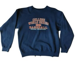 Vintage NCAA College World Series Omaha Nebraska Stadium XL Sweatshirt made USA - £26.16 GBP