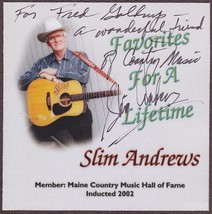 Slim Andrews CD Autographed! Favorites for a Lifetime - Maine Country - £23.43 GBP