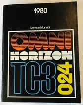 1980 Dodge Omni 024 And Plymouth Horizon TC3  Service Manual EUC - $19.27