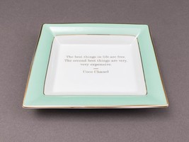 Gump&#39;s San Francisco Repartee Coco Chanel Porcelain Trinket Dish Tray - £47.95 GBP