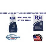 NAVY BLUE color #30 RIT Fabric DYE chOOse Liquid Bottle or Powder Concen... - $22.10 CAD+