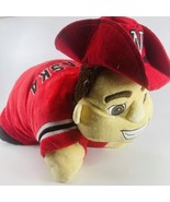 Nebraska Cornhuskers Herbie Husker Mascot Pillow Pets Plush Large size 18&quot; - £11.83 GBP