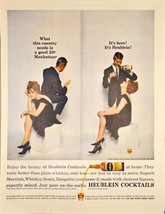 HEUBLEIN COCKTAILS - This Country Needs a good Manhattan -1962 Vintage P... - $11.92