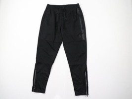 Spyder Mens Small Spell Out Spider Logo Tapered Leg Zip Cuff Sweatpants Black - £34.40 GBP