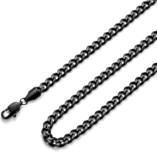 Men&#39;s 14K Gold Plated Stainless Steel Cuban Link Chain Necklace - $27.27