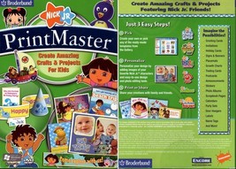 PrintMaster Nick Jr. (PC-DVD, 2008) for Windows XP/Vista - NEW in BOX - $5.98