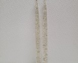 2 Vintage Clear Lucite Taper Candles with Silver Foil Flecks 10&quot; - $39.50