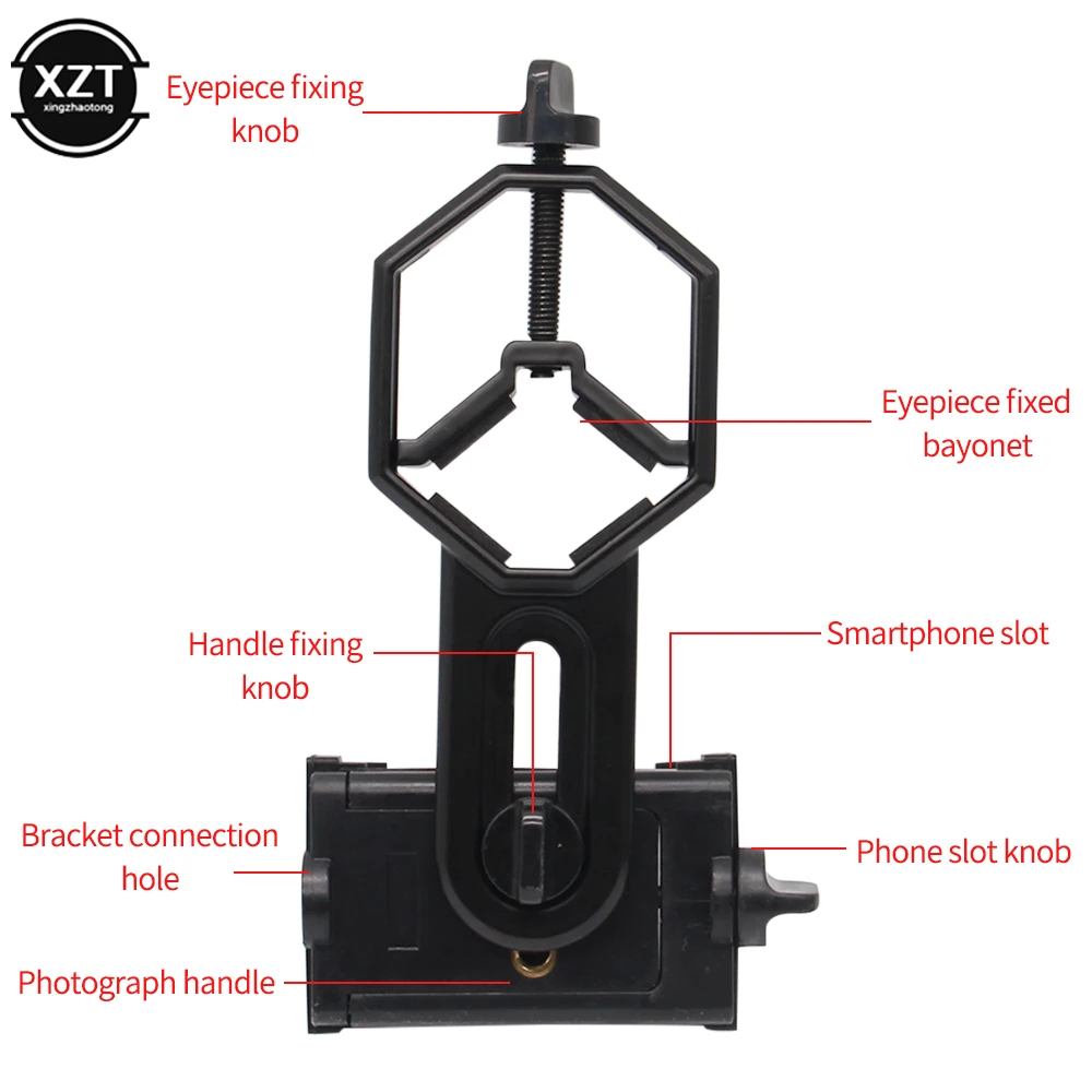 Sporting Universal Cell Phone Adapter Mount Support Eyepiece Diameter 25-48mm fo - £23.90 GBP