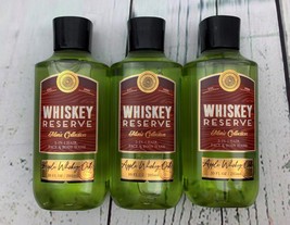 Men Whiskey Reserve 3 in 1 Hair Face Body Wash BBW 3 Bottles - £34.17 GBP