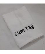 ADULT Embroidery Hand Towel Cum Rag Black Thread - £8.63 GBP
