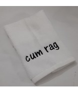 ADULT Embroidery Hand Towel Cum Rag Black Thread - $10.99