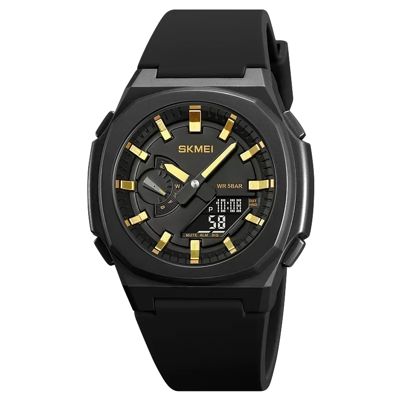 5 Alarms Date Clock reloj hombre with Japan Digital Movement 2091 Sport ... - $23.37