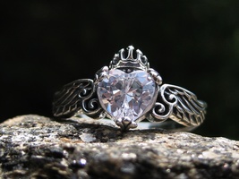 Haunted 777,000 Angels Ring Sterling silver wings Positive powers  - $88.89