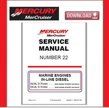 MERCURY MerCruiser Service Manual #22 In-Line Diesel  - £15.73 GBP