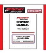 MERCURY MerCruiser Service Manual #22 In-Line Diesel  - £15.63 GBP