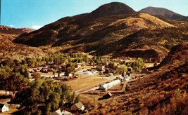 Aerial View Postcard Historic mining town in the San Juan mountains Lake City CO - £7.68 GBP