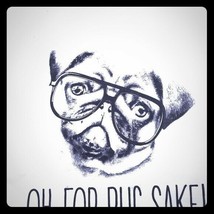 Oh For Pug Sake T-shirt NWT size medium - £7.58 GBP