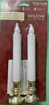 SET OF 2 TABLE TOP CANDLES WITH TIMER, 9&quot; TALL INDOOR USE BRAND - $12.75