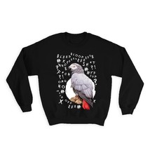 African Grey Gibberish : Gift Sweatshirt Bird Parrot Censored Cursing Words Funn - £23.01 GBP
