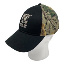 Crest Automotive Specialties Hat Cap Camouflage Adjustable Hook &amp; Loop Spell Out - £15.53 GBP