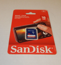 SanDisk 16GB SDHC Memory Card SDSDB-016G-RS46 - £7.69 GBP