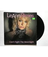 LeAnn Rimes Signed Autographed &quot;Can&#39;t Fight the Moonlight&quot; Record Album ... - £94.80 GBP
