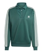 Adidas Funnel Neck Track Top 1/4 Zip Pullover Jacket MINERAL GREEN Men&#39;s... - €34,01 EUR