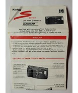 Kodak S300MD 35MM Camera Instruction Booklet ONLY - £7.90 GBP
