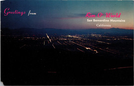 Greetings from Rim O&#39; World San Bernardino Mountains CA Postcard PC412 - £3.97 GBP
