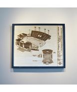 Allegacy Stadium Blueprint Art, Framed Wood Wall Decor, Black Frame, Las... - €29,24 EUR