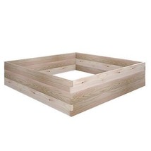 Raised Garden Bed Wooden Cedar Wood 4x4ft Outdoor Square Gardening Plant... - $142.57