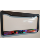 HOLOGRAM OIL SLICK JDM JAPAN FLAG TOFU plastic License Plate Frame - $278.18 MXN