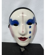 Fancy Faces Kings &amp; Clowns Mardi Gras Porcelain Mask New Orleans Stars S... - €11,40 EUR