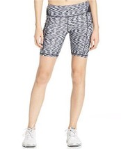 Calvin Klein Womens Printed Ruched Biker Shorts Color Neutral Combo Size M - $36.03