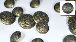 Set of Die Cast Metal Blazer Buttons A466-AG Bronze Colour 3L/7S ø20mm, ø15mm - £14.22 GBP