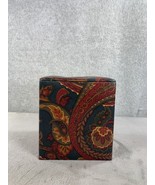 Croscill Fabric Tissue Box Cover Vintage 80s 90s Paisley - $11.98