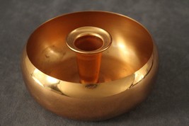 Vintage Metalware COPPERCRAFT Taper Bowl Candleholder Copper Metal 4.75&quot;... - $256.29 MXN
