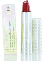New Clinique Dramatically Different Lipstick 20 Red Alert Brand New free... - $19.69