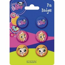 LITTLEST PET SHOP 6 x Safety Pin Backed Badges Decoration or Party Bag F... - £4.43 GBP