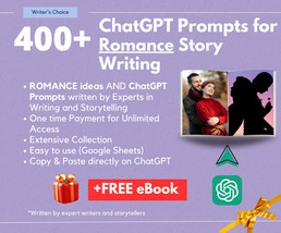 400+ ChatGPT Prompts | Romance Writing Prompts | Instant Access | AI Pro... - £2.34 GBP