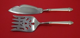 King Cedric by Oneida Sterling Silver Fish Serving Set 2 Piece Custom Made HHWS - £103.85 GBP